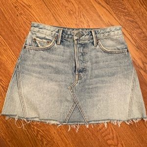 GRLFRND Eva Denim Mini Skirt, Size 25